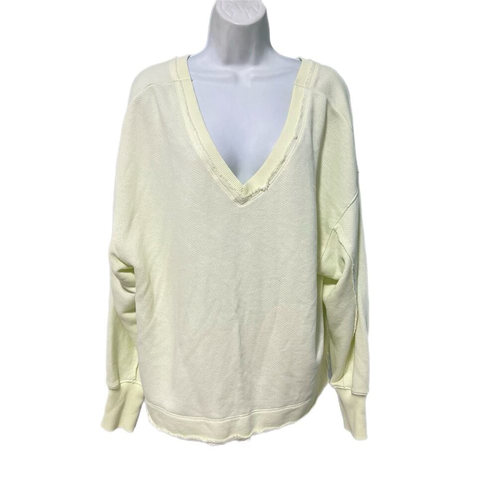 American Eagle Seriously Lived-In Oversized Sweatshirt Double V Distressed M